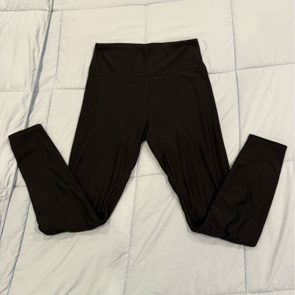 Orvis Fleece Black Leggings